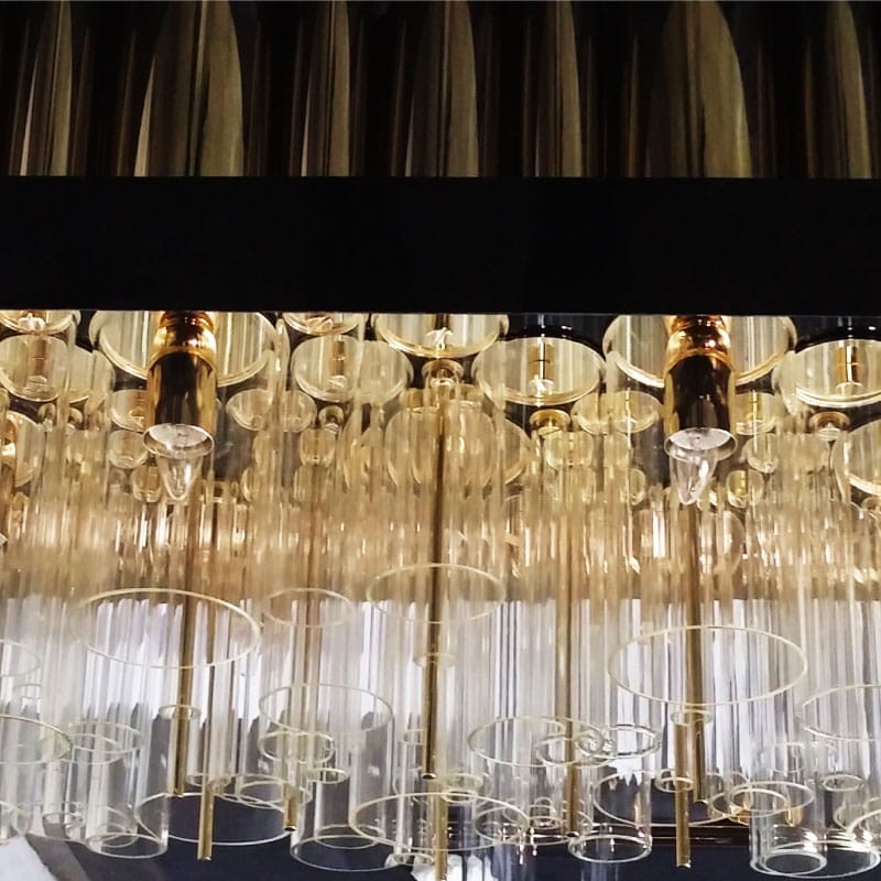 Granville Ceiling Lamp by Creativemary 80 cm brass and glass