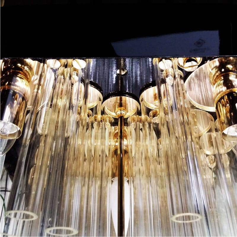 Granville Ceiling Lamp by Creativemary 80 cm brass and glass