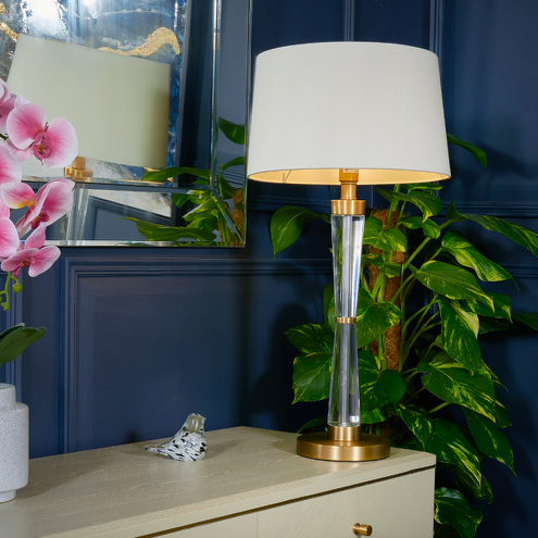 Nelle lamp with a light cream lampshade