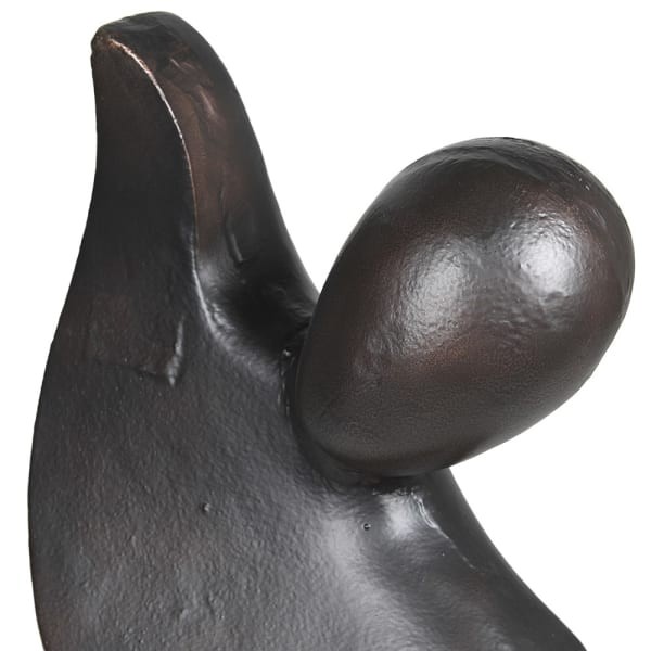 Textured dark bronze finish on Boscobel aluminium sculpture