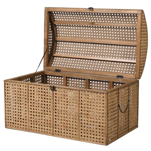 Taba Rattan Storage Trunk, 73cm – Decorative Storage Chest