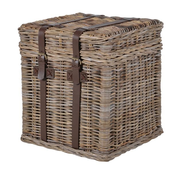 Rattan Taba Rattan Side Table with Storage 51 cm