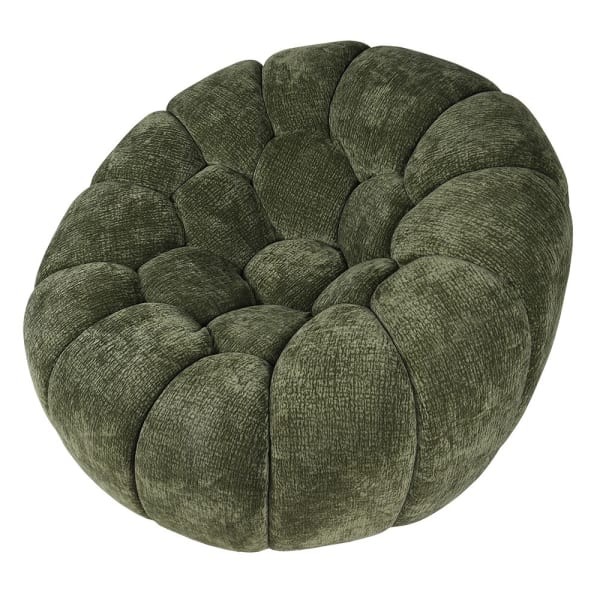 Belmore Green Swivel Armchair - 110 cm