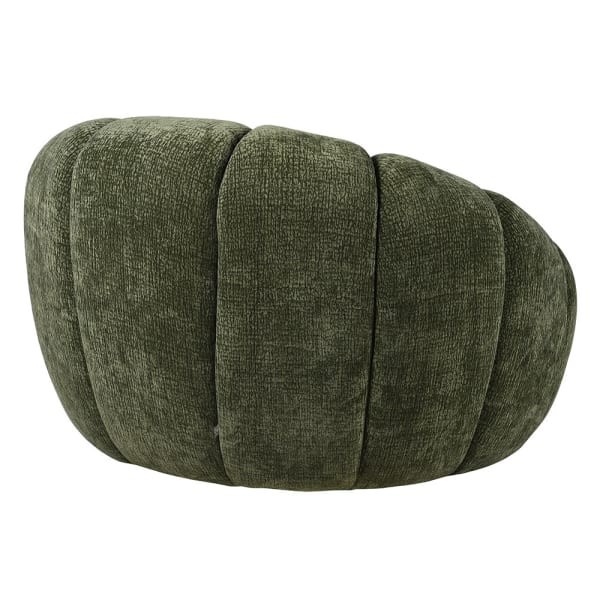 Belmore Green Swivel Armchair - 110 cm