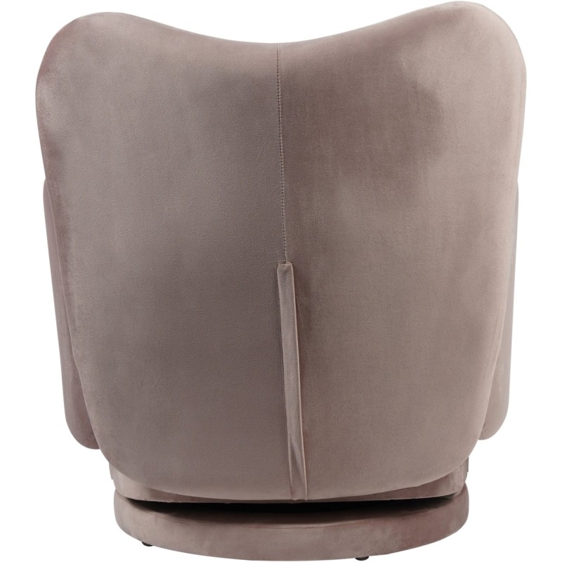 Ennismore Light Pink Velvet Swivel Armchair 80 cm