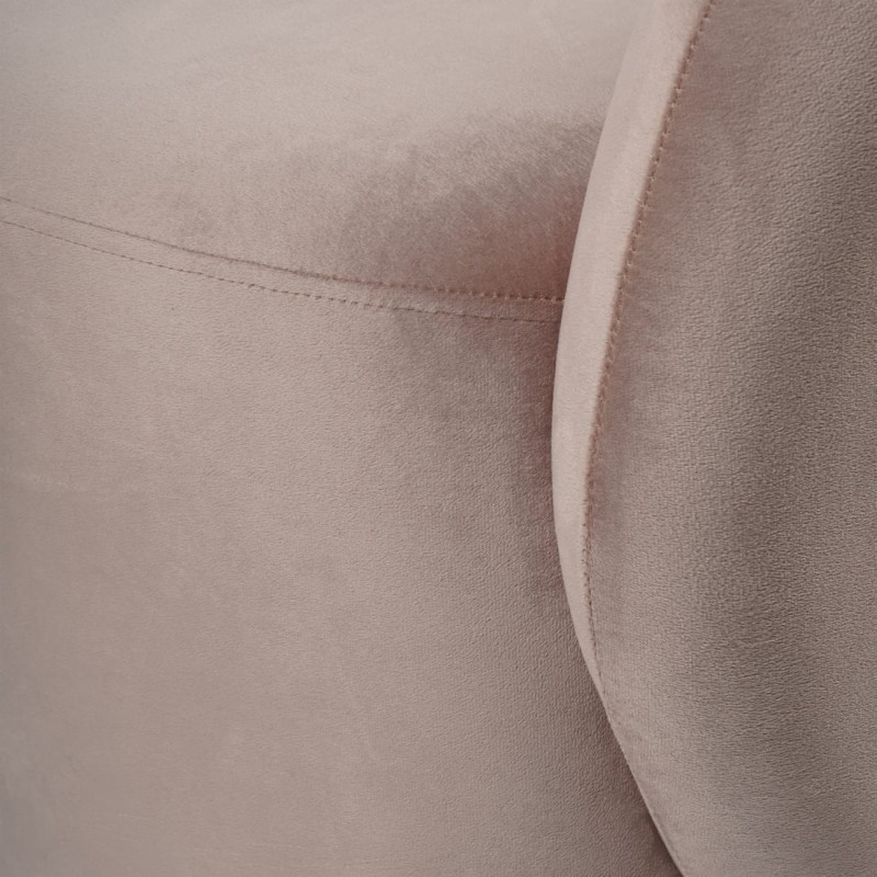 Ennismore Light Pink Velvet Swivel Armchair 80 cm