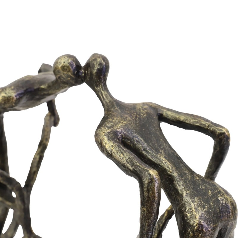 Bronze bicycle ornament for a living room
