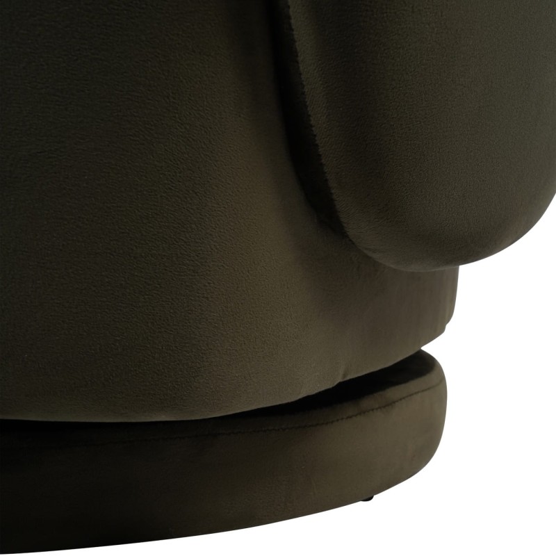 Ennismore Green Velvet Swivel Armchair 80 cm
