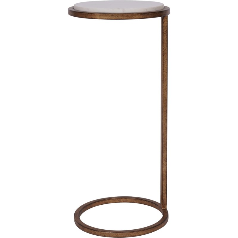 Belgrave White Marble Side Table 59 cm – Banswara White Marble
