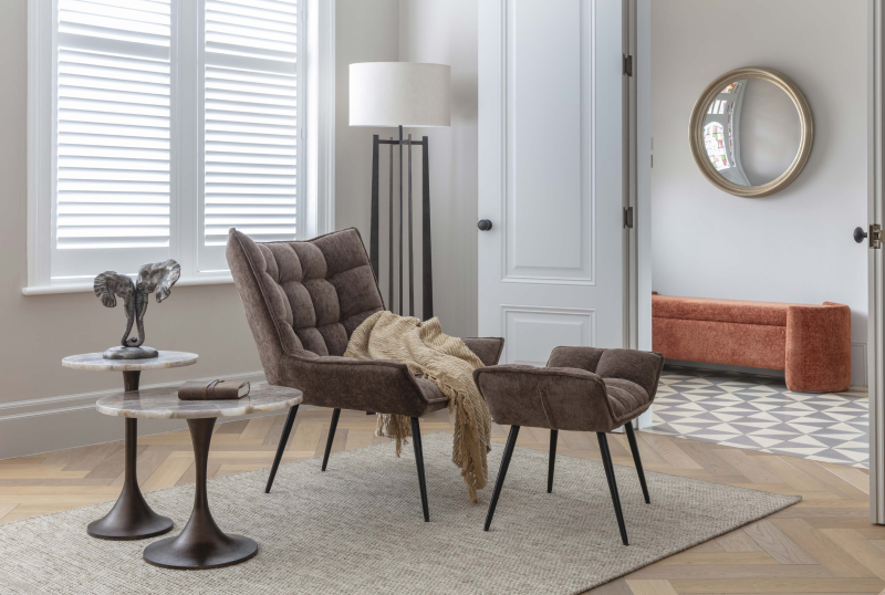 Ennismore Burnt Orange Chenille Storage Bench, 160 cm