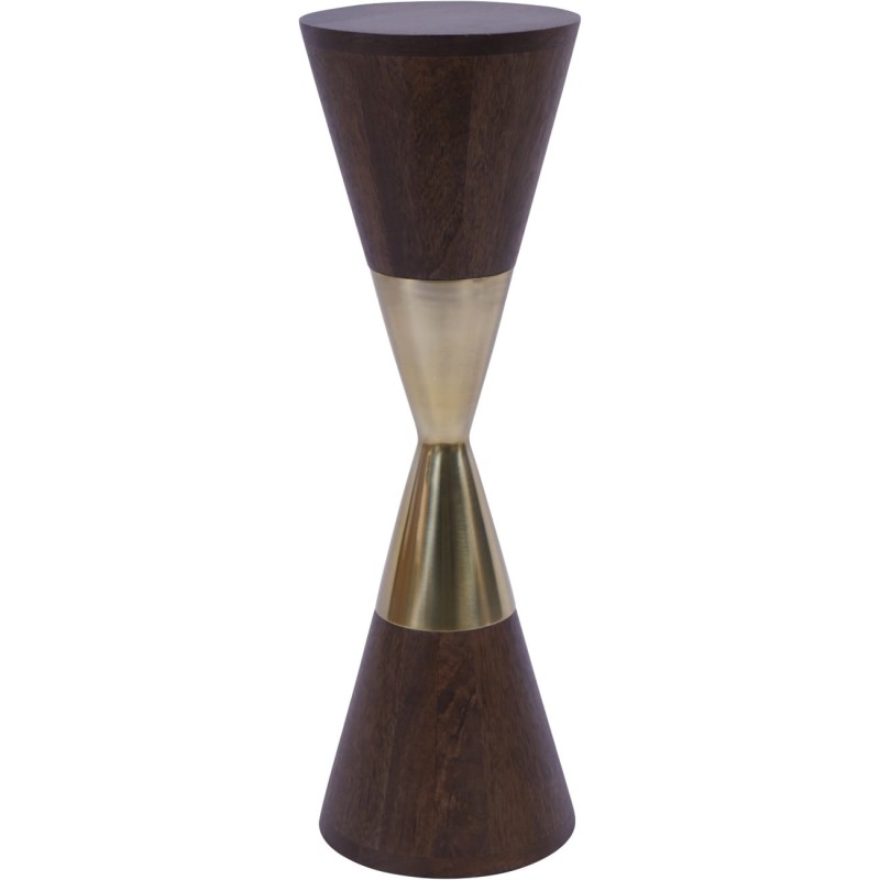 Amalfi Bronze Side Table 63 cm mango wood with gold details