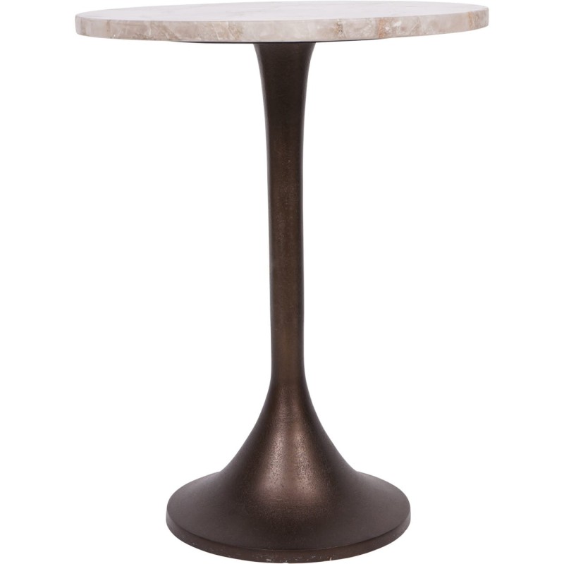 Natural smoky quartz tabletop with individual patterning