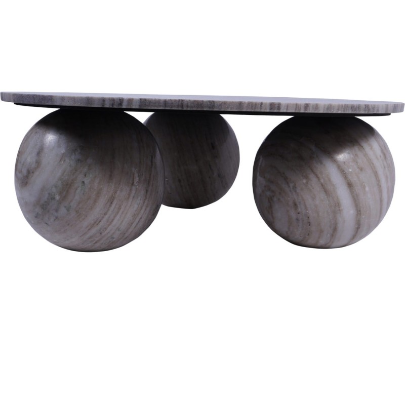 Unique marble coffee table 81 cm Handcrafted marble table