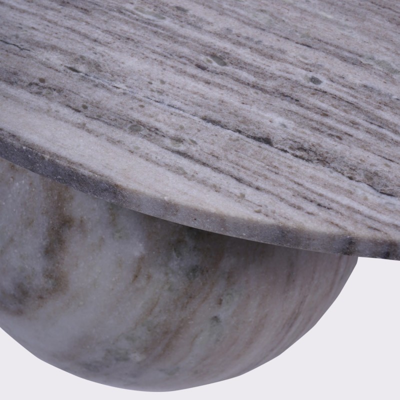 Unique marble coffee table 81 cm Handcrafted marble table
