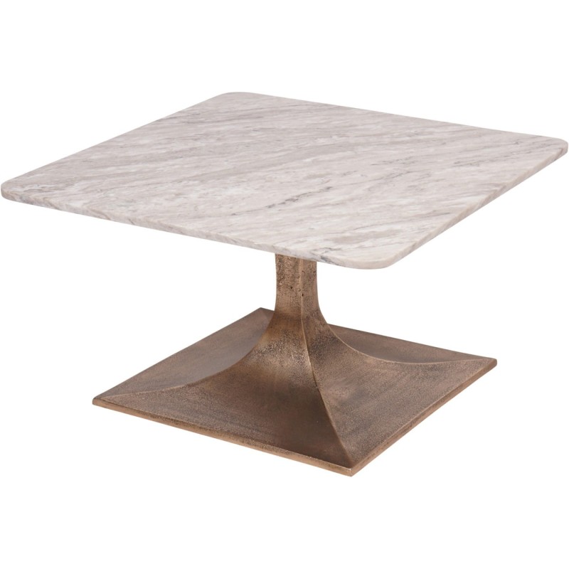 Altea Marble Coffee Table – Square 70 cm Aluminium Base