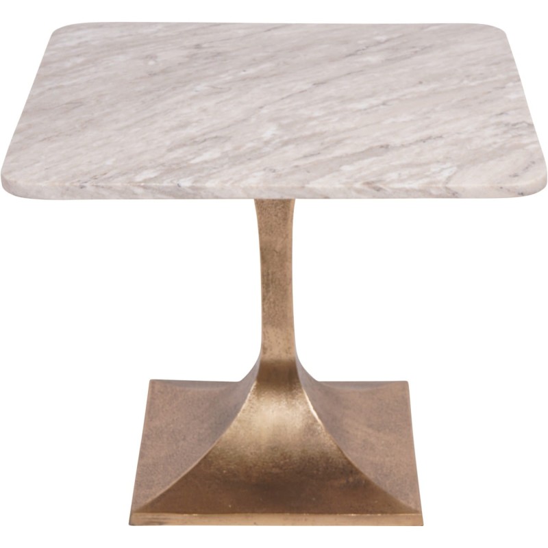 Square table with natural Morchino marble veining