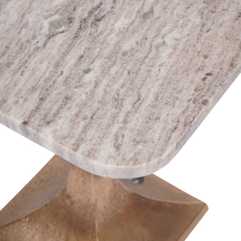 Natural Morchino marble tabletop with grey veining