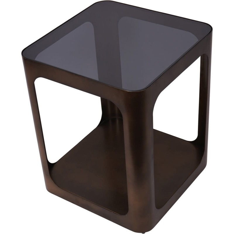Kensington Gold side table measuring 45.5 by 45.5 by 56 cm