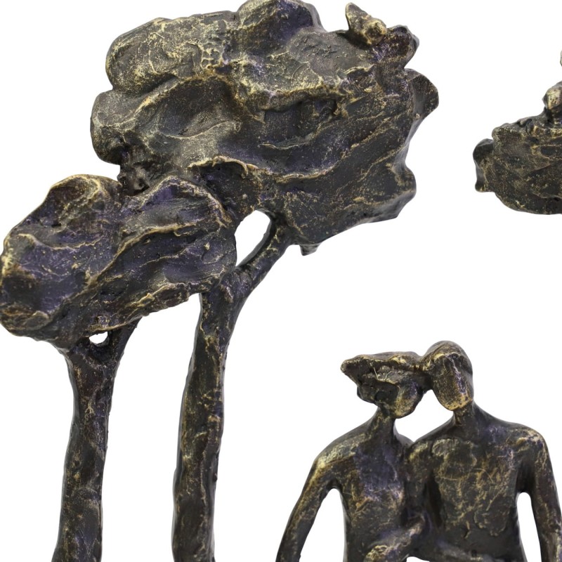 Arboretum Couple figurative sculpture on a black base