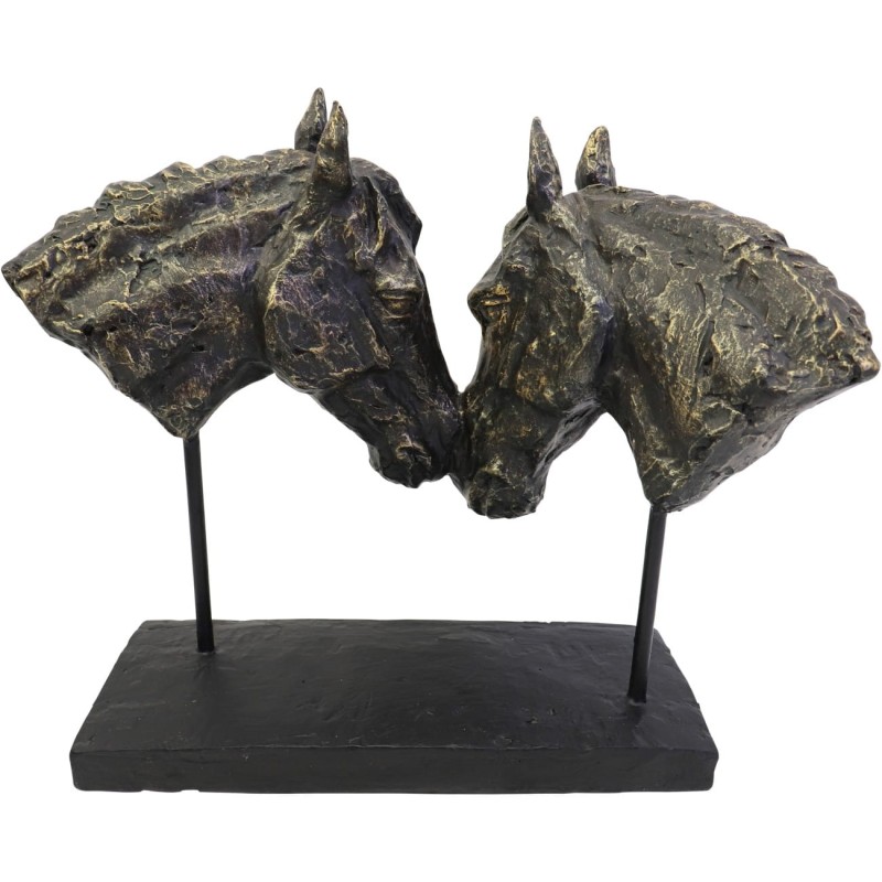 Chelsea Two Horses Sculpture – Bronze Finish, 30 cm