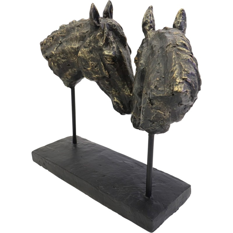 Chelsea Two Horses Sculpture – Bronze Finish, 30 cm