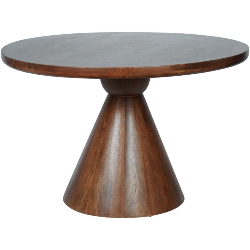 Montpelier round dining table in dark mango wood