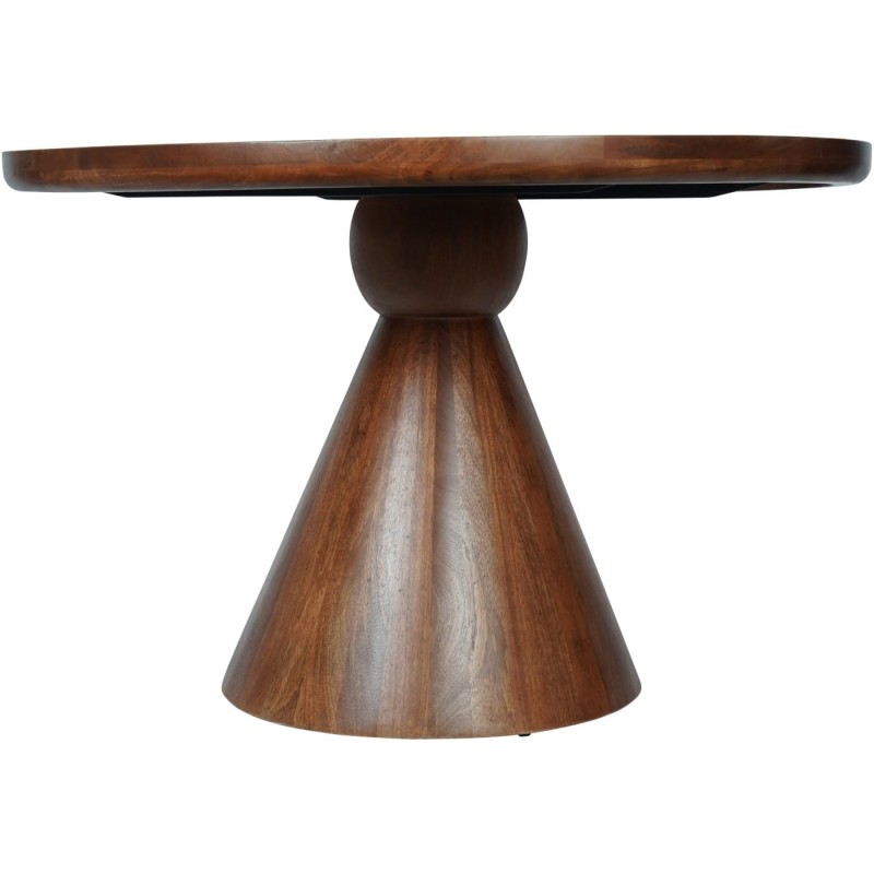 Solid mango wood round dining table