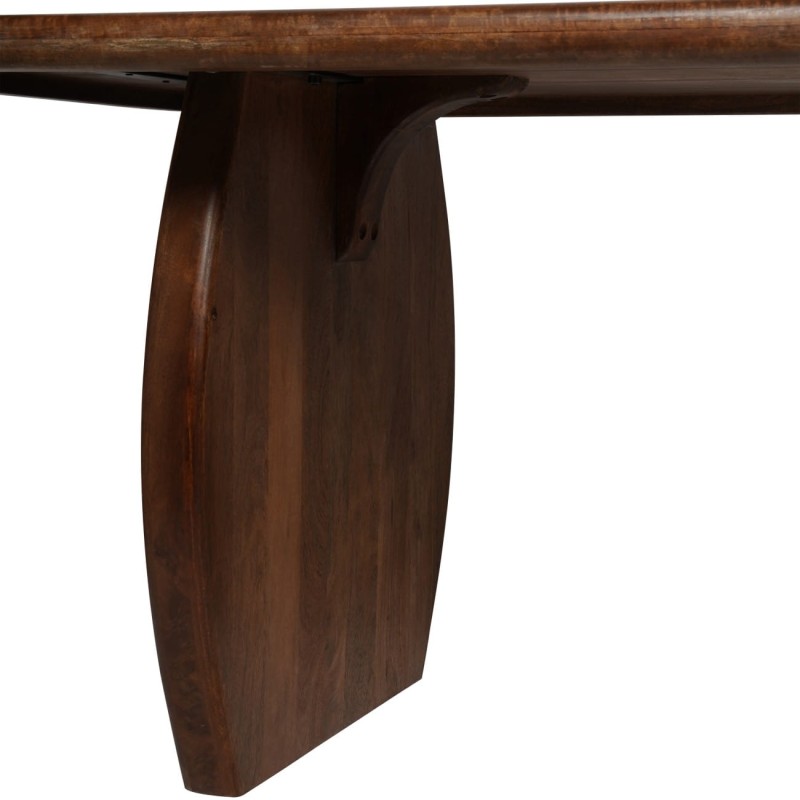 Rectangular mango wood table for a dining room
