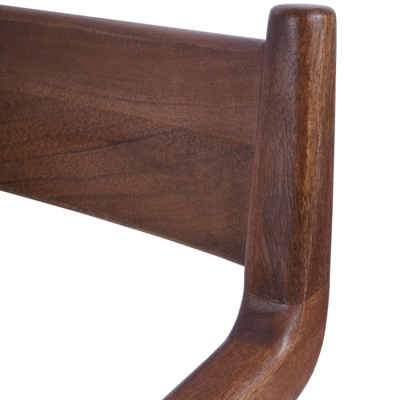 Dark wooden dining chair for a round table