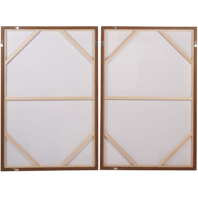 Colours two-piece wall art in wooden frames