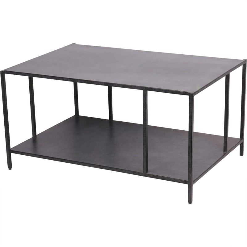Bromley Black Metal Coffee Table 90x60 cm - black iron coffee table