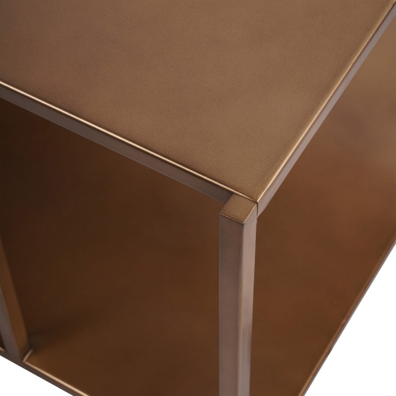 Geometric iron coffee table for the living room