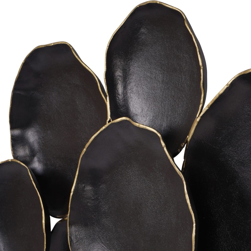 Large Black and Gold Metal Wall Art – Handcrafted Aluminium Wall Decoration