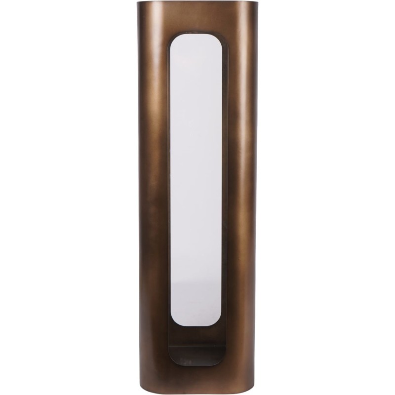 Kensington large dark gold metal and glass lantern 78cm