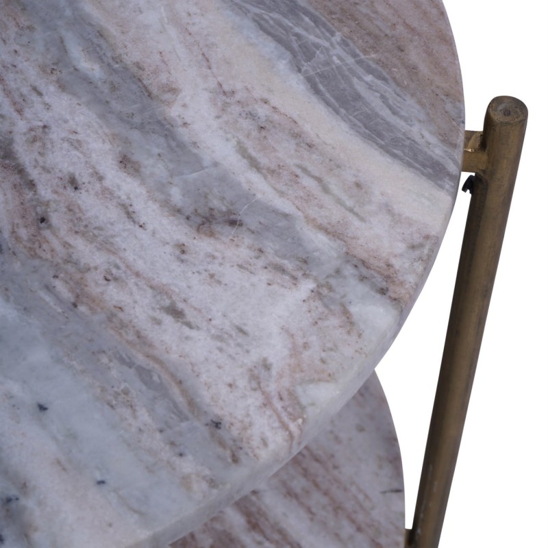 Leicester Oval Marble Coffee Table with Gold Legs – 100 x 50 cm