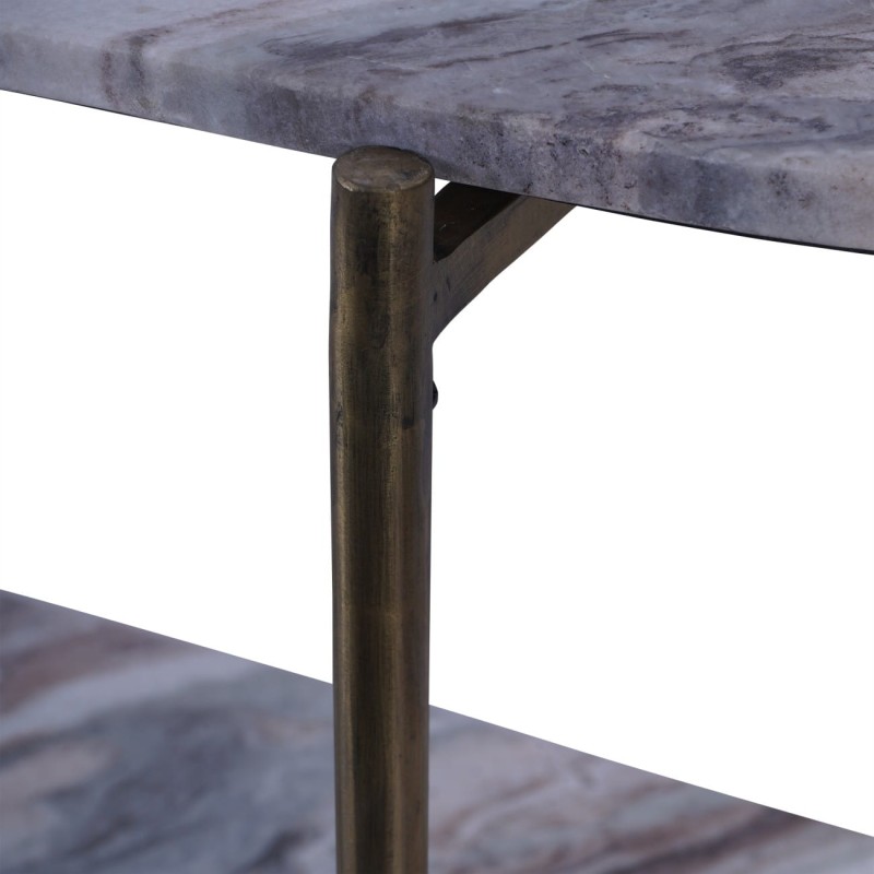 Marble console table with a practical lower shelf