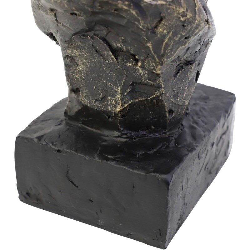 Bronze Rabbit and Hare Sculpture – 40 cm, Black Base