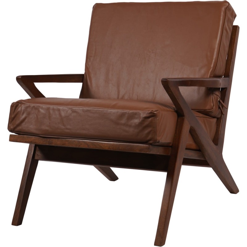 Luxury Brown Leather Armchair – Eccleston Collection