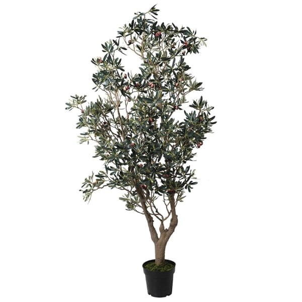 Artificial olive tree 154cm in a black pot