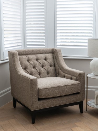 Cheval Taupe Upholstered Accent Chair