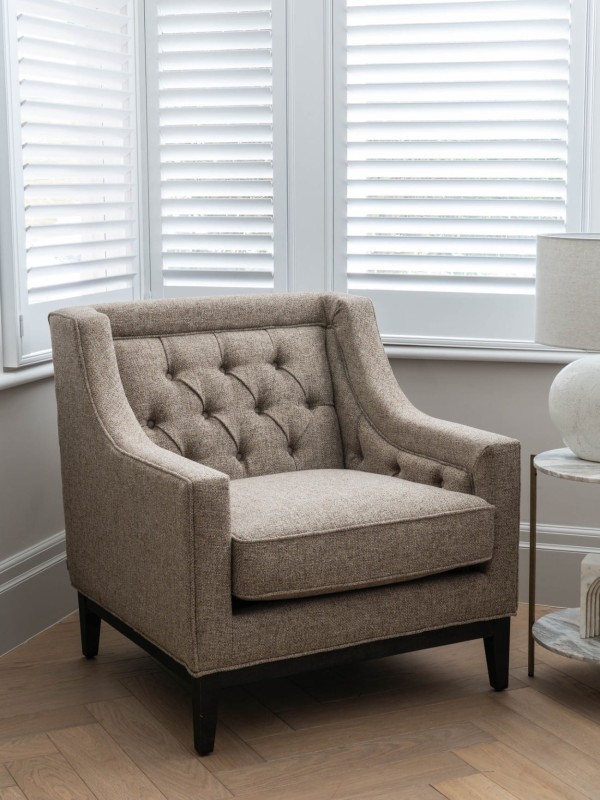 Cheval Taupe Upholstered Accent Chair