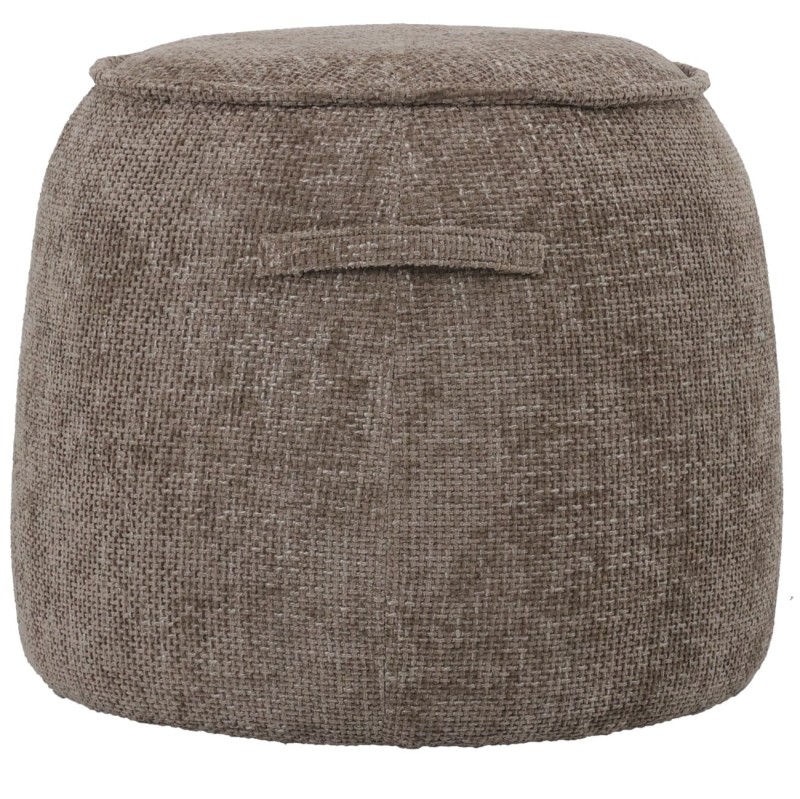 Ennismore 50 cm Light Brown Chenille Pouffe Footstool