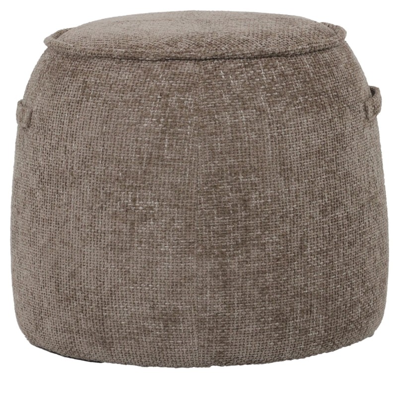 Ennismore 50 cm Light Brown Chenille Pouffe Footstool