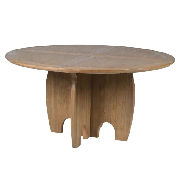 Chesham Oak round dining table 150 cm in natural oak