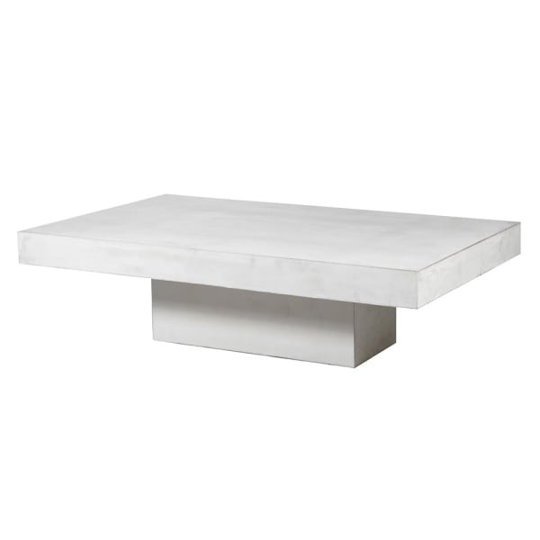 Concrete White Coffee Table – 130x80 cm, Sleek Beton Design
