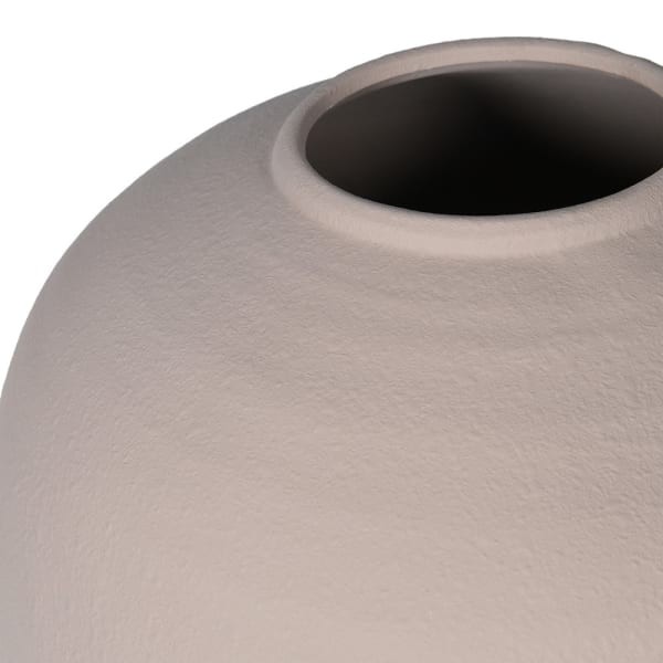 Almond 39 cm Round Terracotta Vase for the Living Room