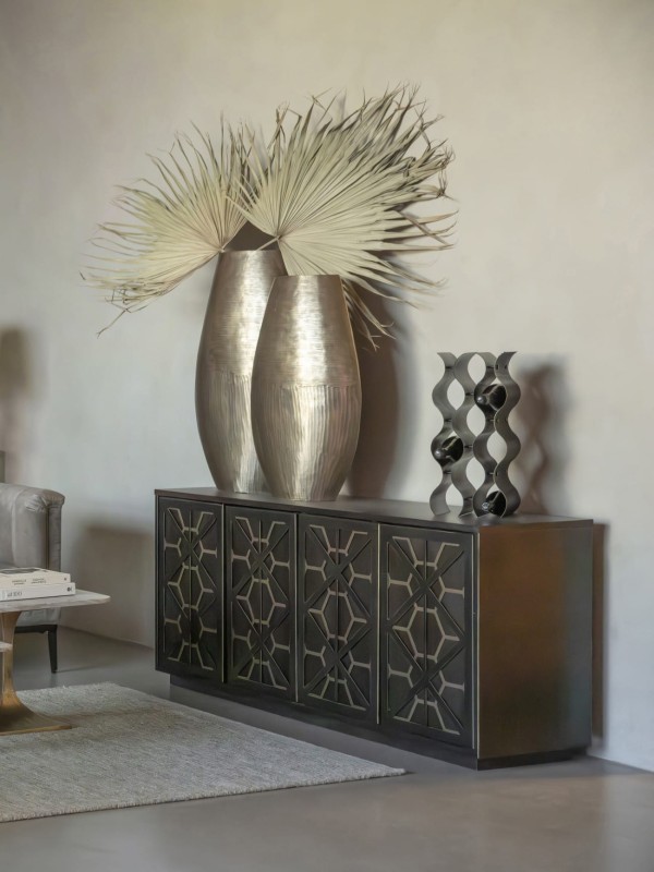 Lyall Large Vase 80 cm – Antique Brass Gold Vase