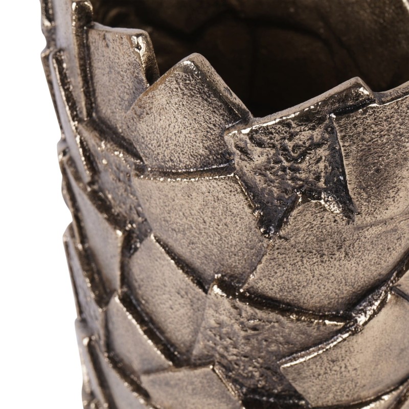 Belmore Vase 36 cm – Antique Gold Aluminium