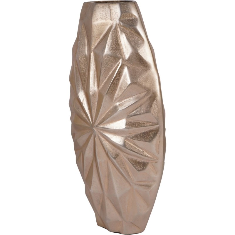 Sunburst Large 40cm Aluminium Vase – Gold Living Room Vase