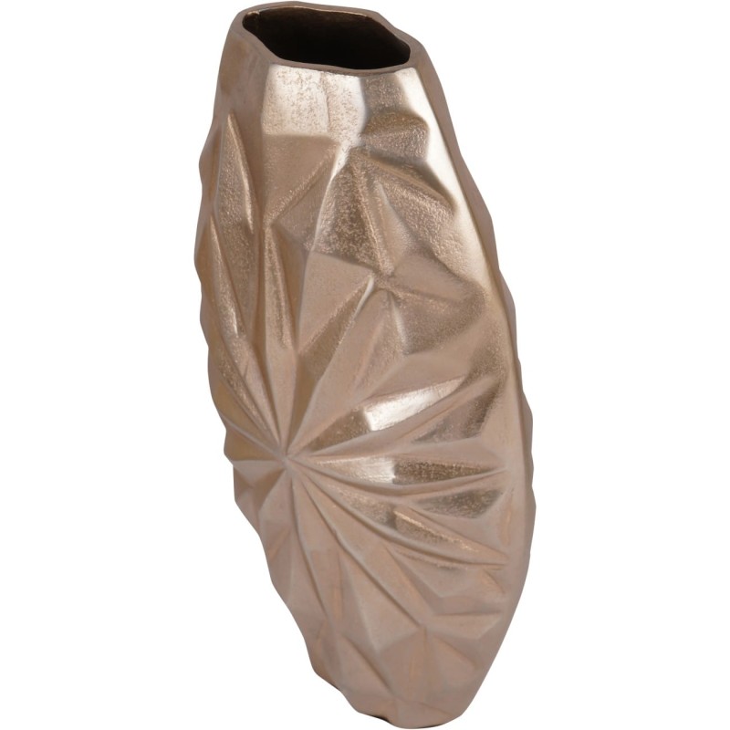 Sunburst Large 40cm Aluminium Vase – Gold Living Room Vase